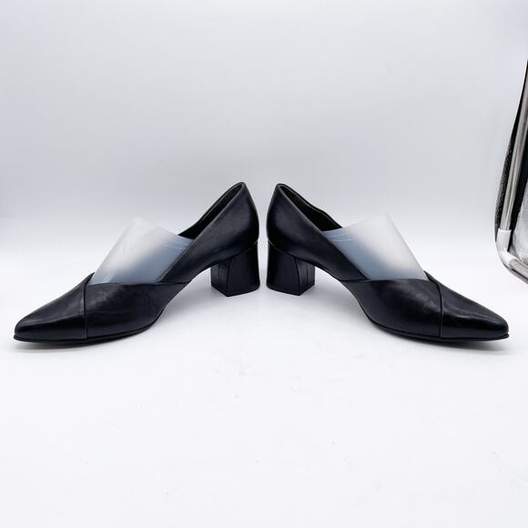 Paul Green Women's Black Leather Block Heel Dress Shoes Size UK 5, US 7.5 - Picture 6 of 13